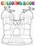 Coloring book inflatable castle