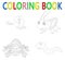 Coloring book with insect collection