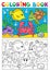 Coloring book with marine animals 5