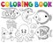 Coloring book marine life theme 2