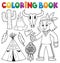 Coloring book Native American theme 2