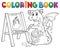 Coloring book painting dragon theme 2