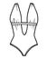 Coloring book, Plunge women swimsuit