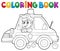 Coloring book police car theme 1