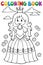 Coloring book princess theme 3