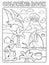 Coloring book pterodactyls theme image 1