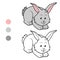 Coloring book (rabbit)