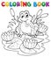 Coloring book river fauna image 2