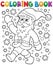 Coloring book Santa Claus in snow 2