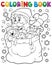 Coloring book Santa Claus in snow 4
