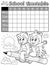 Coloring book school timetable 3