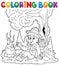 Coloring book scout boy theme 1