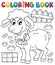 Coloring book sheep theme 3