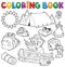 Coloring book summer outdoor collection