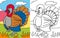 Coloring book turkey