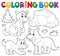 Coloring book with wolves theme 1