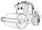 Coloring funny road roller