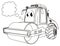 Coloring funny road roller think