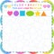 Coloring multiple shapes worksheet for practicing motor skills