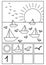 Coloring page Beach math game