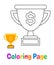 Coloring page with Prize Money for kids