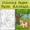 Coloring Pages: Farm Animals. Little cute pony.