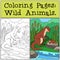 Coloring Pages: Wild Animals. Mother otter looks at her baby