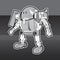 coloring picture Futuristic robot constructor flat icon set. Cartoon android character design
