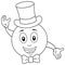 Coloring Smiley with Top Hat and Bow Tie