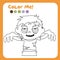 Coloring worksheet for children. Coloring Halloween worksheet page