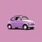 Colorized Car With Purple Background In Annibale Carracci Style