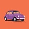 Colorized Car With Purple Background In Annibale Carracci Style