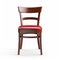 Colorized Wooden Restaurant Chair With Red Leather Padding
