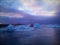 Colors on bay of the icebergs
