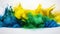 Colors of Brazil: Holi Powder Dance on Flag