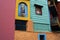 colors of Caminito, the colorful street museum in La Boca neighborhood of Buenos Aires, Argentina - South America