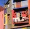 colors of Caminito, the colorful street museum in La Boca neighborhood of Buenos Aires, Argentina - South America