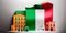 colors of the country of Italy concept