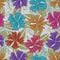 Colors Flowers Square Seamless Pattern_eps