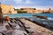 Colors french town and castle Collioure