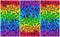 Colors of rainbow. Pattern of multicolored butterflies morpho,