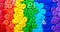 Colors of rainbow. Pattern of multicolored buttons texture background