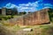 Colossal boulder aka South stone near ruins of Baalbek, Beqaa valley, Lebanon