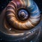 A colossal cosmic snail with a shell resembling a spiral galaxy, leaving trails of stardust in its wake1