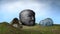 Colossal head of the extinct Olmec civilization