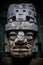 Colossal Olmec Head stone statue. Stone statue. Ancient monument. Intricate caving.