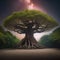 A colossal, sentient tree of life with branches that connect to various dimensions of the cosmos4