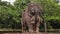 Colossal Statues of battle elephant on platforms near the north of the temple compound. Konark Sun temple, Odisha