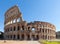 Colosseum or Coliseum Flavian Amphitheatre or Amphitheatrum Flavium also Anfiteatro Flavio or Colosseo. Oval amphitheatre in Rome