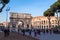 Colosseum and Constantine Arch in Rome, Italy